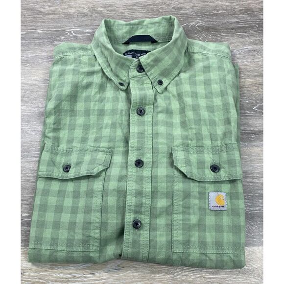 Carhartt TW4625-M Loose‎ Fit Midweight Short Sleeve Shirt Size Large Workwear - Picture 1 of 10